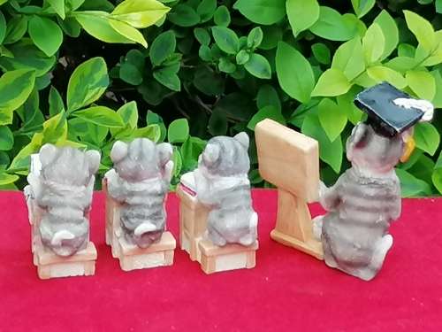 Small Cat School Ornaments