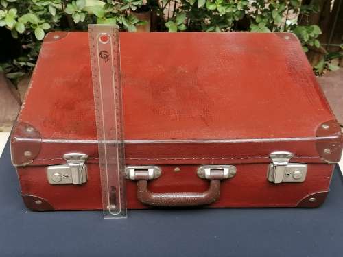 Brown suitcase
