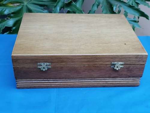 6 Libbey Duratuff glasses in wood box