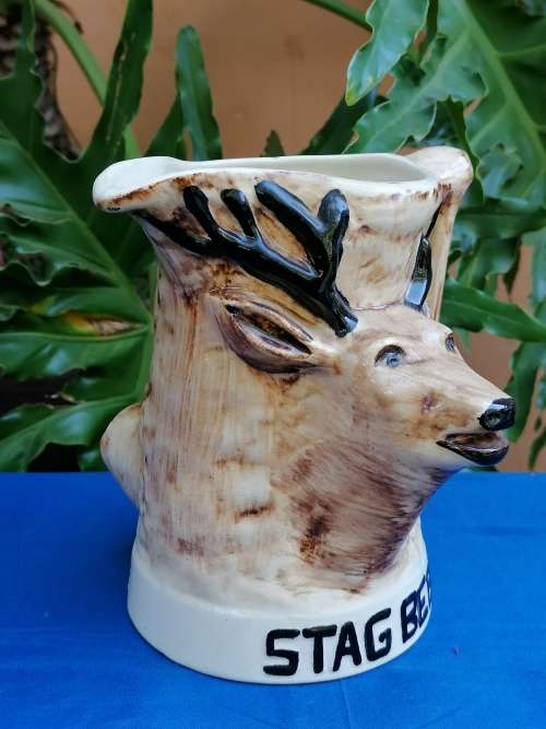 Vintage Drosty ware Stag beer Jug