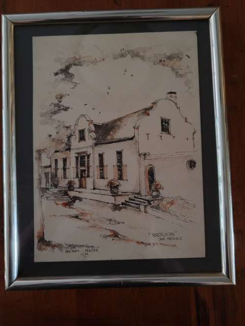 2 Lovely Cape Dutch house drawings