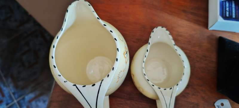 Beautiful Burleigh ware Art Deco Balmoral Pattern Jug and Creamer
