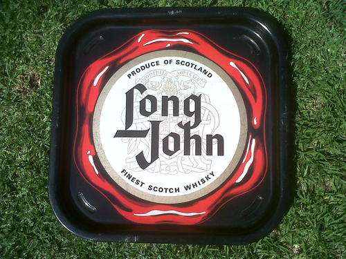 OLD LONG JOHN WHISKEY BAR TRAY