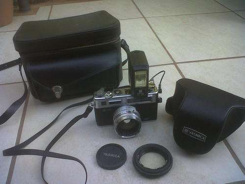 Yashica Camera + Flash