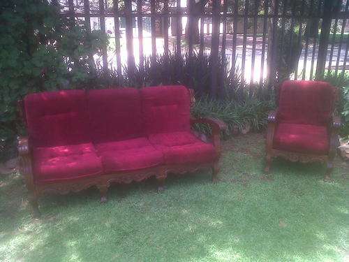 An Old Beautiful Imbuia Lounge Suite