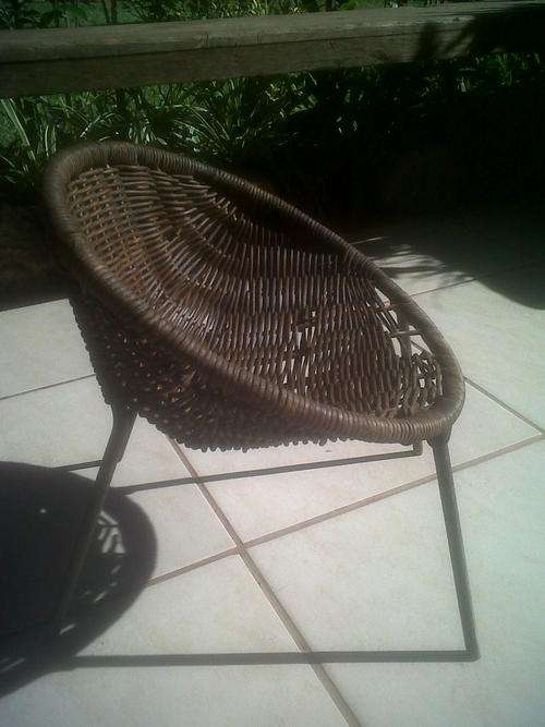 Small Kids Wrought Iron Cane Chair