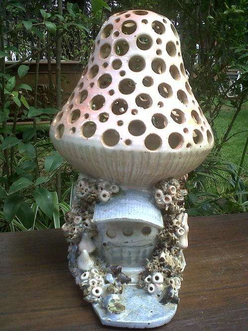 Lovely Pottery Mushroom House
