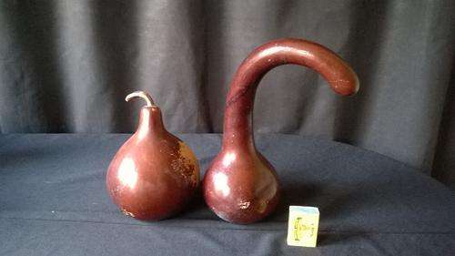 2 old decorative Calabashes