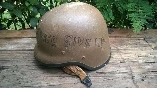 Old Army helmet