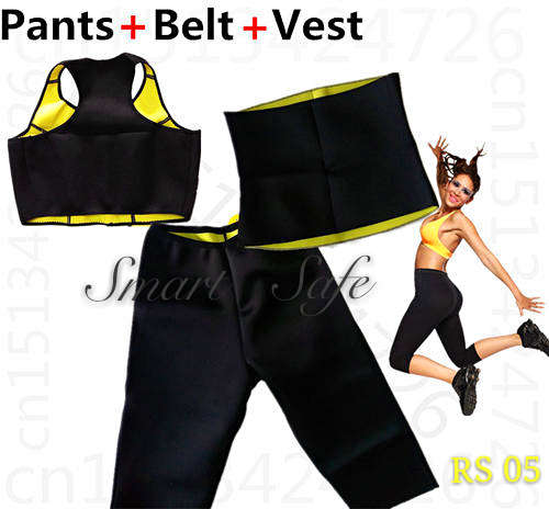 3 Piece Hot Shapers Neoprene Slimming Set, SIZE: ( M, L , XL ,XXL.XXXL)