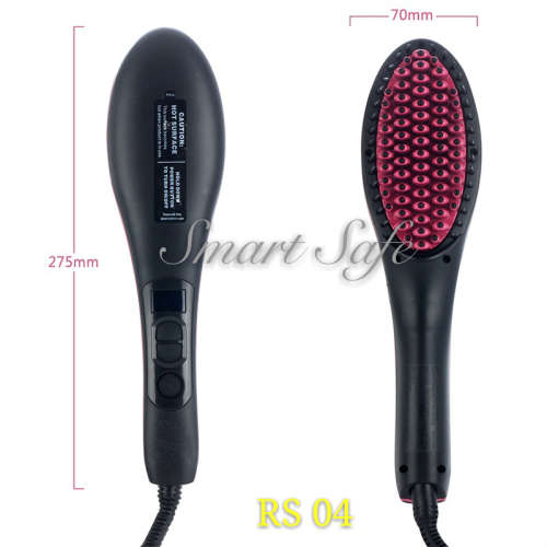 Simply Straight Ceramic Electric Digital Control Hair Straightener Brush