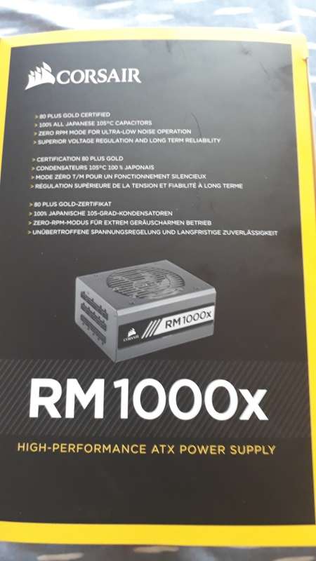 Corsair RM1000X - High performance ATX power supply