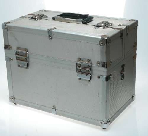 Vintage Metal Hard Case for storing Film Camera Equipment