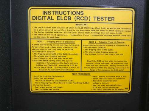 Toptronic Tel 28 ELCB Tester