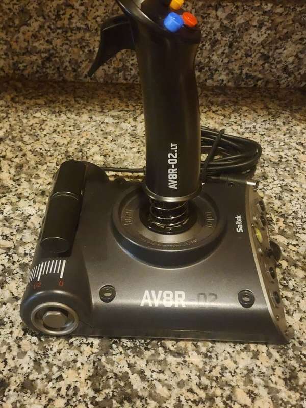 Saitek SN-PS41 PC/Xbox 360 Aviator Flight Stick Joystick Controller AV8R-02