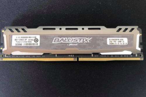 16gb DDR4 2400mhz Crucial Ballistix Sport