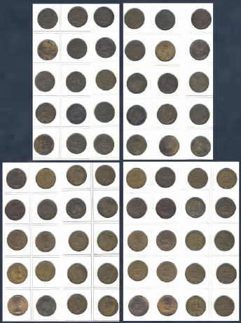 Union of South Africa Collection : HALF PENNIES : 100% COMPLETE from 1924 to 1960