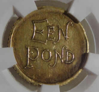 VELDPOND: SANGS graded XF45 Paul Kruger Z.A.R. Gold VELDPOND (Extremely Fine 45)