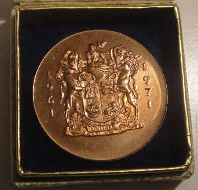 Republic of South Africa 1961-1971 : 10th Anniversary of the Republic BRONZE Medal