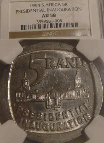 NGC Graded: 1994 Presidential Inauguration R5 :  AU58