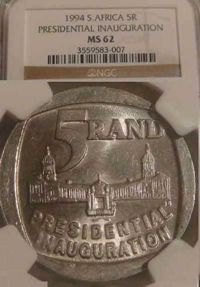 NGC Graded: 1994 Presidential Inauguration R5 :  MS62