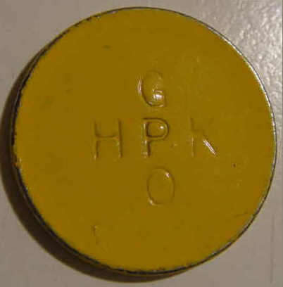 TOKEN: General Post Office : 10c Hern 442n : 100% remaining Yellow Colour : Superb
