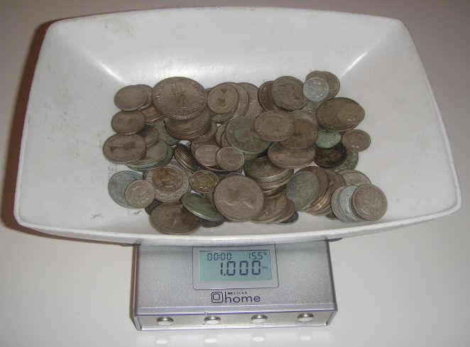 South African Union and early RSA Silver Coins : 1951 to 1964 : One Kilogram available.