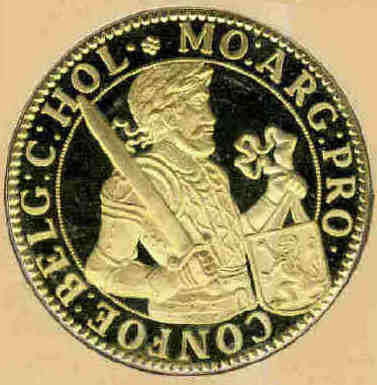 STERLING SILVER CROWN: Cape Heritage Collection : Dutch Rijksdaalder of 1674