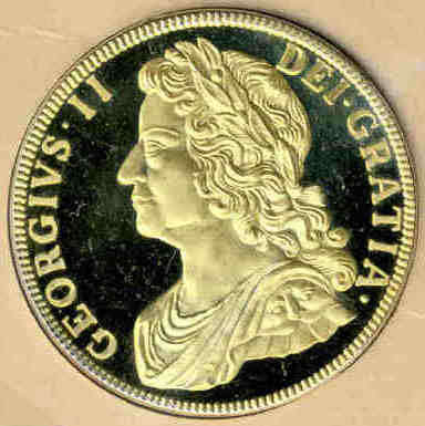 STERLING SILVER CROWN: Cape Heritage Collection : George II Crown of 1736