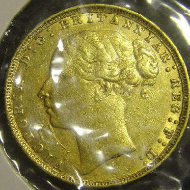 Australian (Melbourne) GOLD Full Sovereign of 1881 (Extremely Fine)
