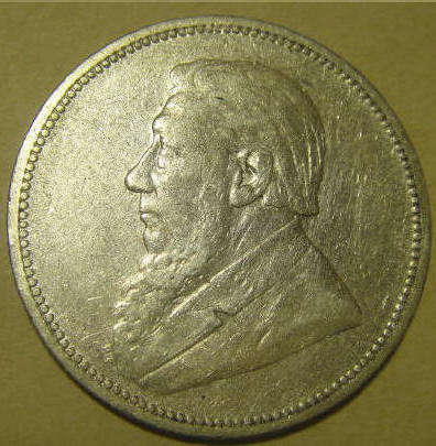 Paul Kruger Z.A.R. 1894 Two-Shilling (Very Fine details)
