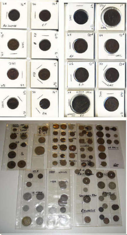 Lot of Higher Grade Union Copper Coins as well as International lot