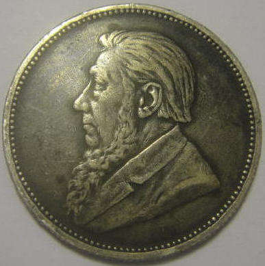 Paul Kruger (Z.A.R.) : 1894 Two Shilling (2/-) : Very Fine