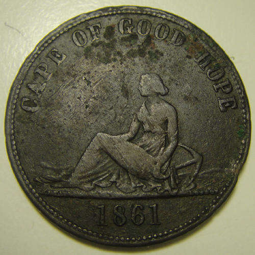 Whyte & Co Tea Merchants and Grocers Token : Cape of Good Hope dated 1861