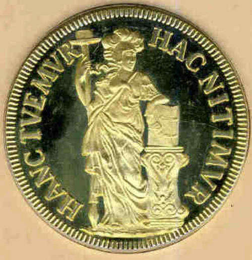 STERLING SILVER CROWN: Cape Heritage Collection : Three-Guilder Piece of 1682