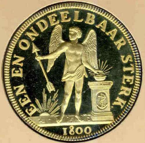 STERLING SILVER CROWN: Cape Heritage Collection : Batavian Republic Three-Guilder Piece of 1800