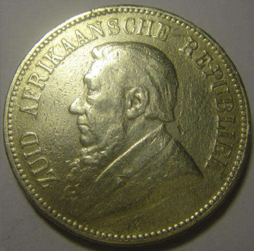 Paul Kruger (Z.A.R.) CROWN (5-Shilling) Single Shaft (S.S.)
