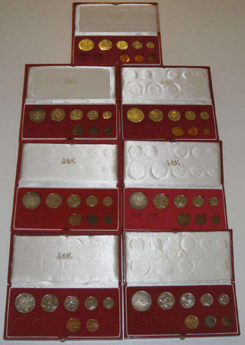 Seven (7) RSA Proof Sets of the 1970s (One bid takes all seven sets)