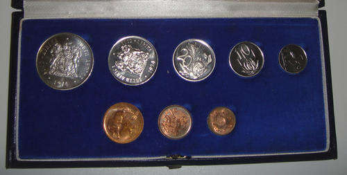 Republic of South Africa : PROOF SET of 1974 in original SA Mint box
