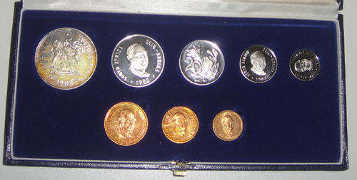 Republic of South Africa : PROOF SET of 1982 in original SA Mint box