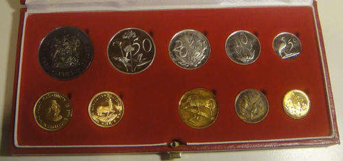 Republic of South Africa: LONG Proof Set of 1983 with BOTH GOLD R1 and R2 : Two available.