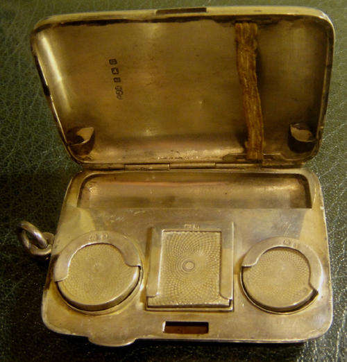 Sterling Silver Sovereign Holder dated 18.7.1914 and Hallmarked for Birmingham 1912