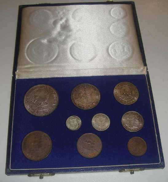 1954 Union of South Africa Circulation Set (Farthing to Crown)