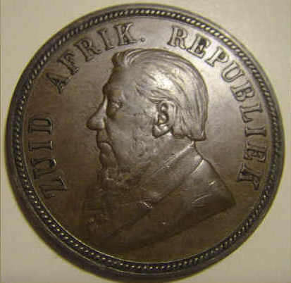 Paul Kruger ZAR Penny of 1892 (First year of issue)