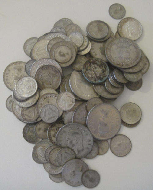 SA Union and RSA Silver : 1951 to 1964 : 50% pure : 444 grams