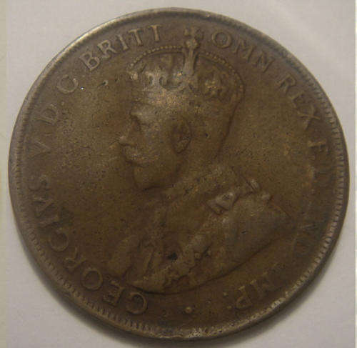 Australia : 1925 Penny : a VERY RARE COIN with VERY HIGH catalogue value