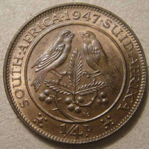 1947 Farthing (Quarter Penny)  : MINT STATE (Uncirculated)