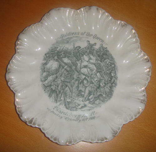 Anglo Boer War : Ceramic Plate : PAARDEBERG Drift : Sunday February 18 th 1900.