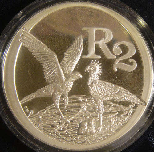 STERLING SILVER CROWN R2 (Proof) : The Secretary Bird 2006
