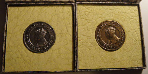 SA Union: Royal Visit of King George VI & Queen Elizabeth to South Africa 1947: SILVER & Bronze meda